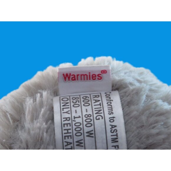 Warmies Microwaveable Plush Gray Hedgehog Toy Heat Pack - Picture 2 of 5